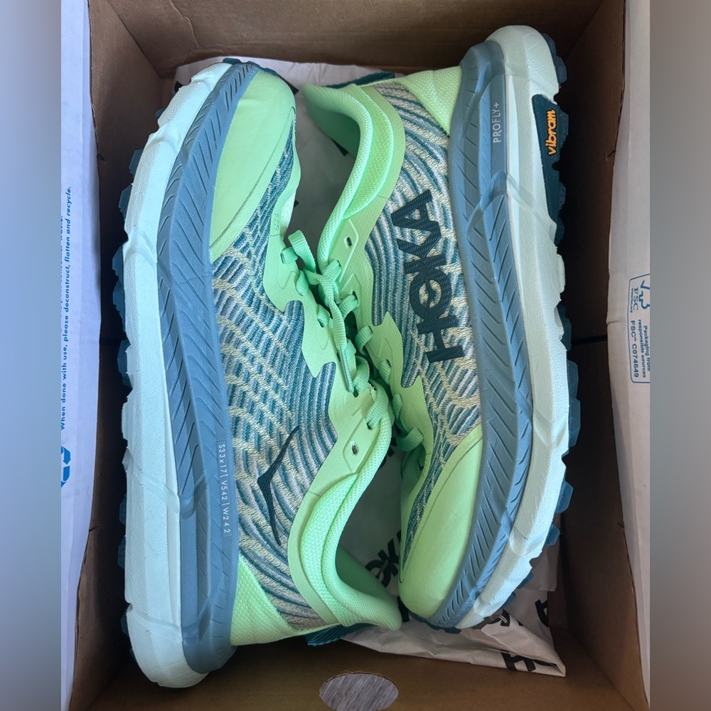 Hoka One Mafate Speed 4
Lime Glow Ocean Mist (see description!)